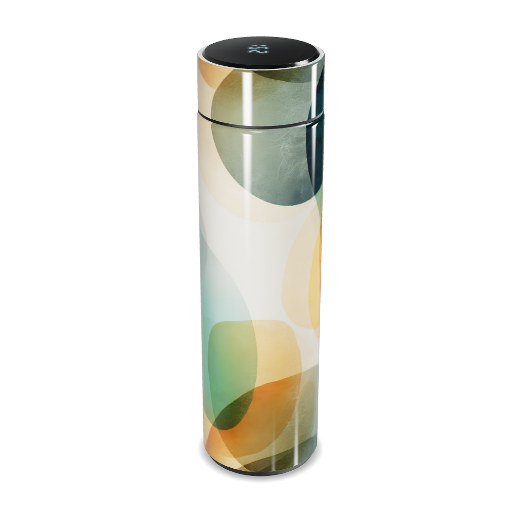 Garrafa Térmica Touch - Estampa Colorida Abstrata