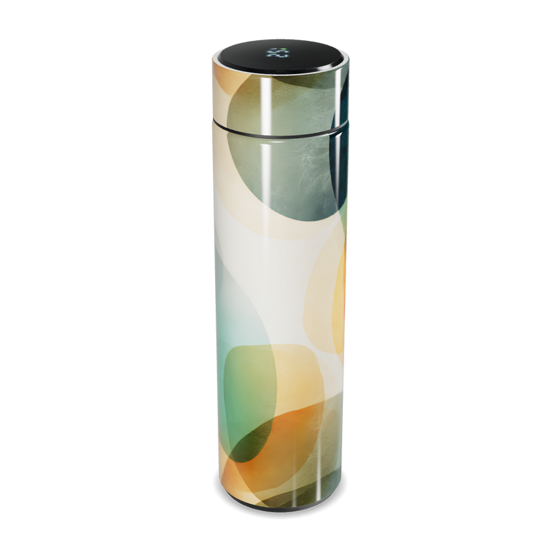 Garrafa Térmica Touch - Estampa Colorida Abstrata