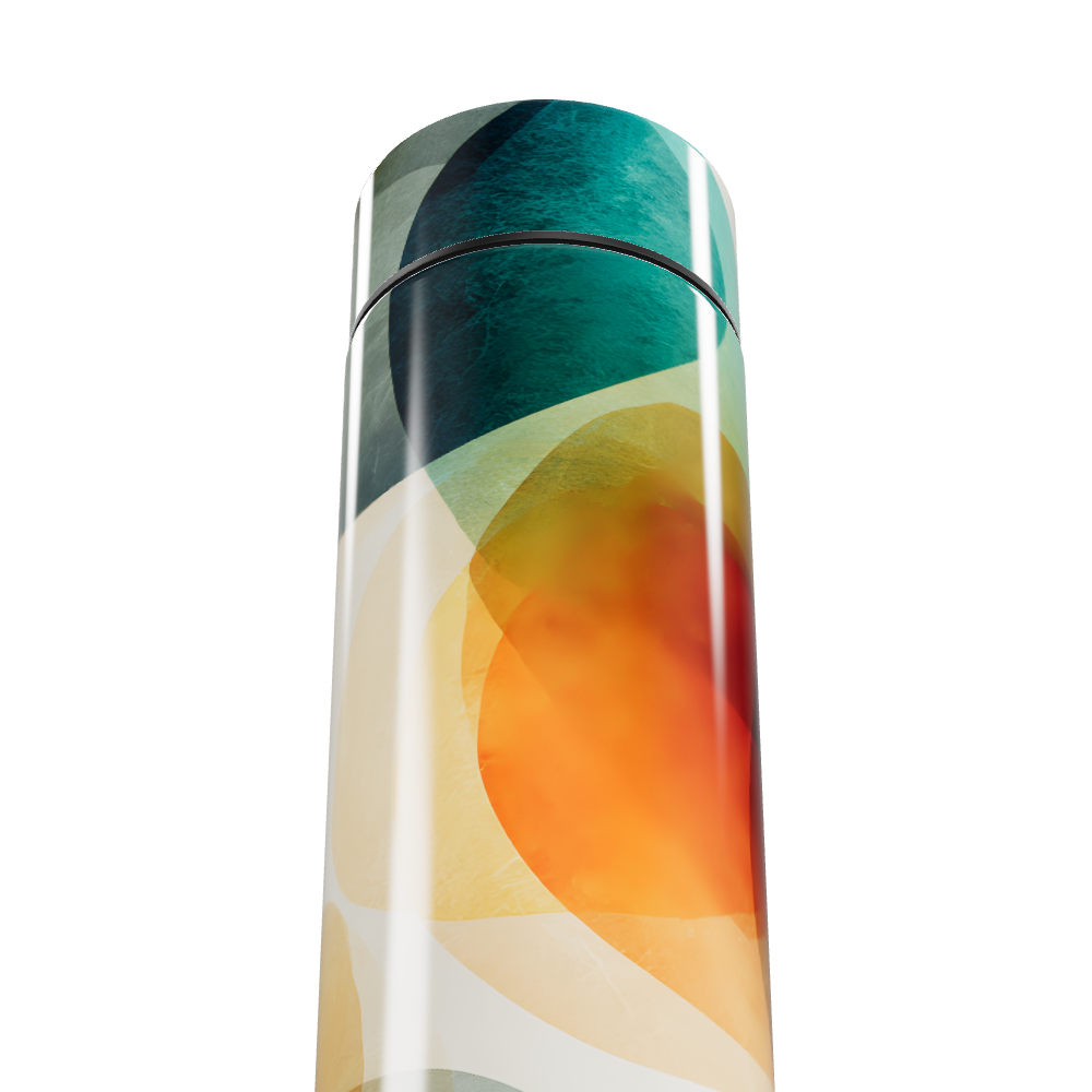 Garrafa Térmica Touch - Estampa Colorida Abstrata