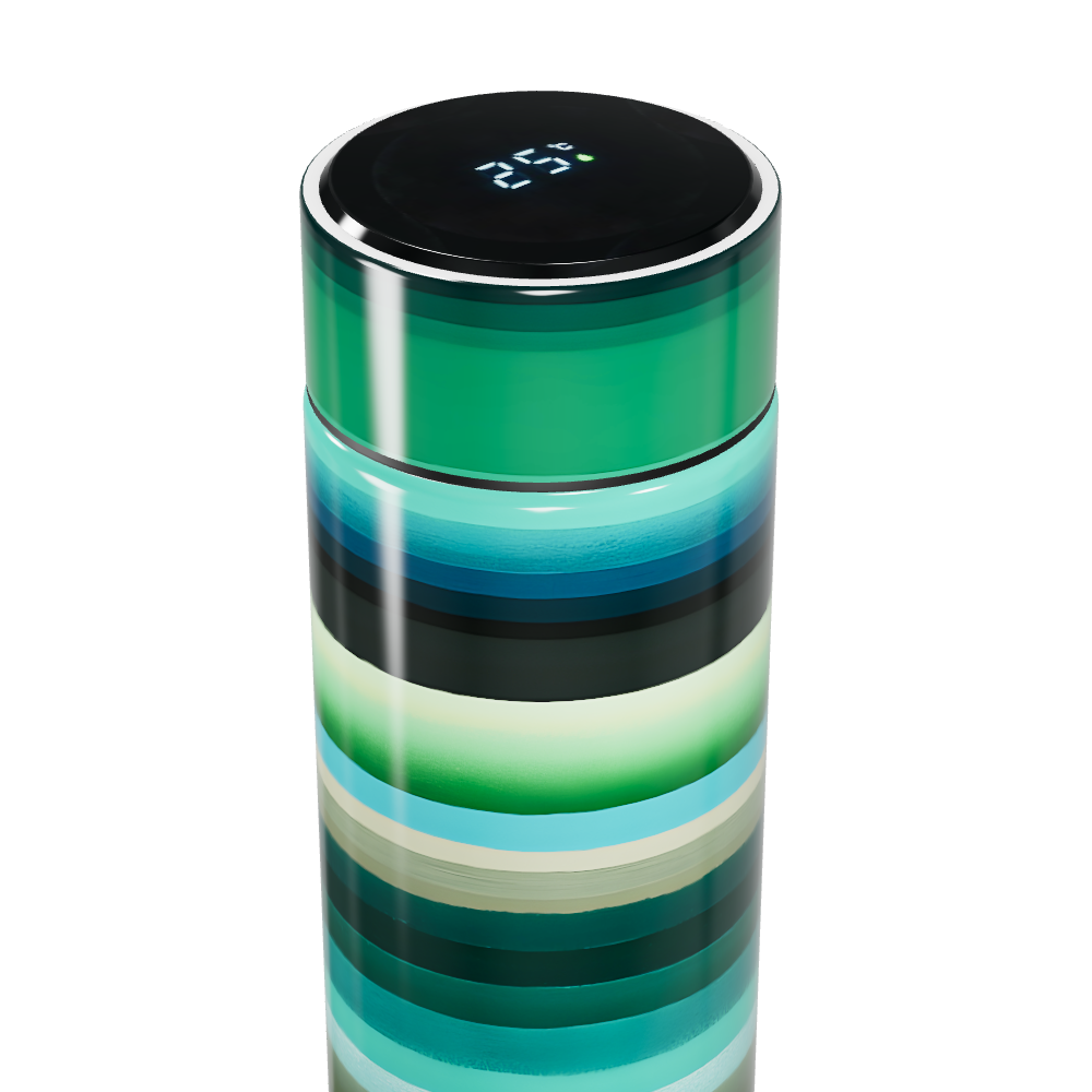 Garrafa Térmica Touch Listrada Colorida