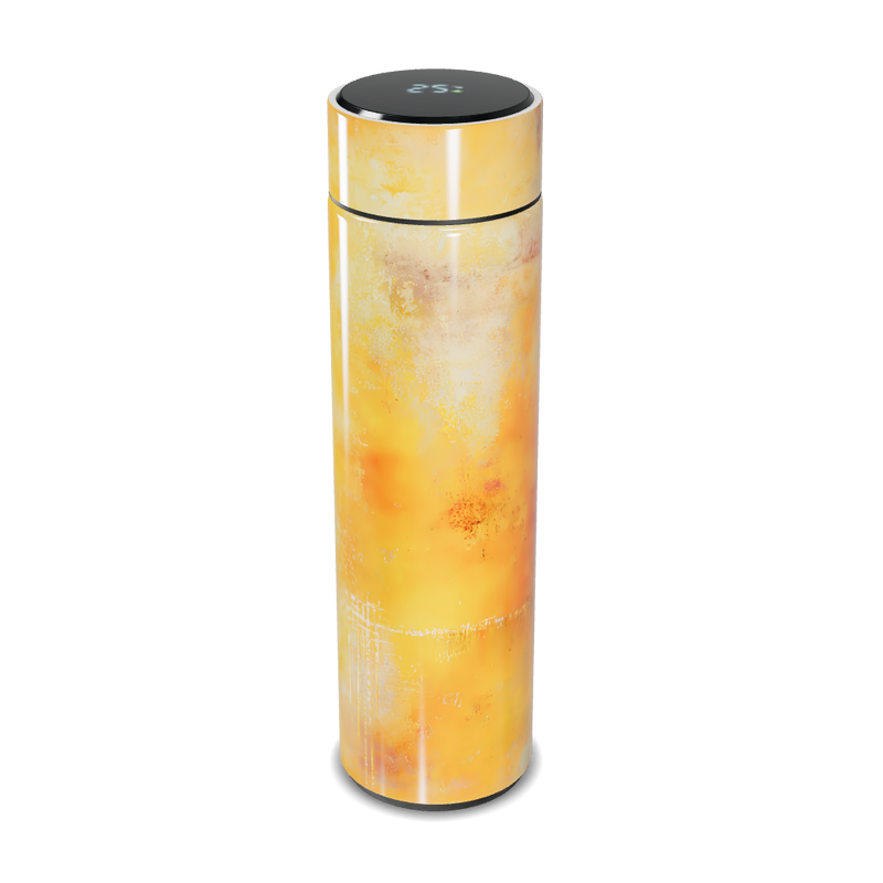 Garrafa Térmica Touch - Amarela com Display Digital