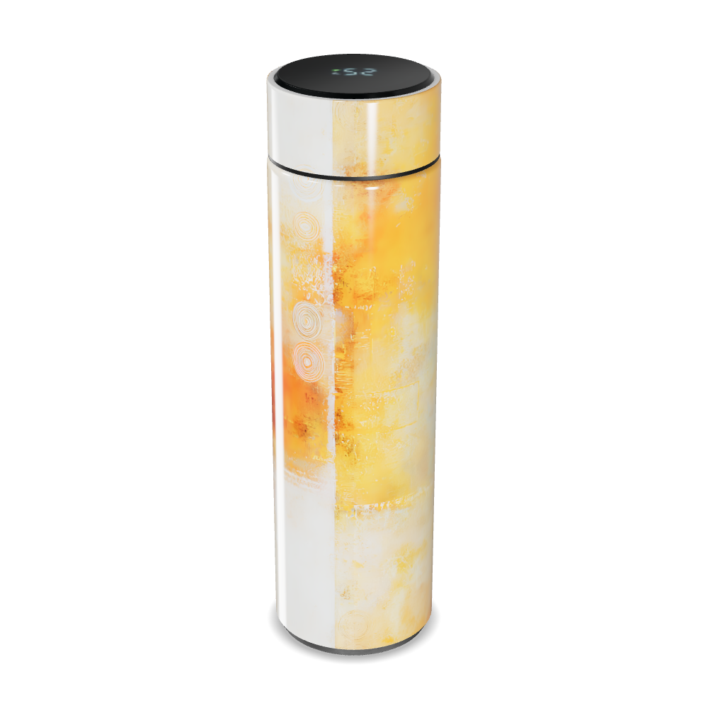 Garrafa Térmica Touch - Amarela com Display Digital