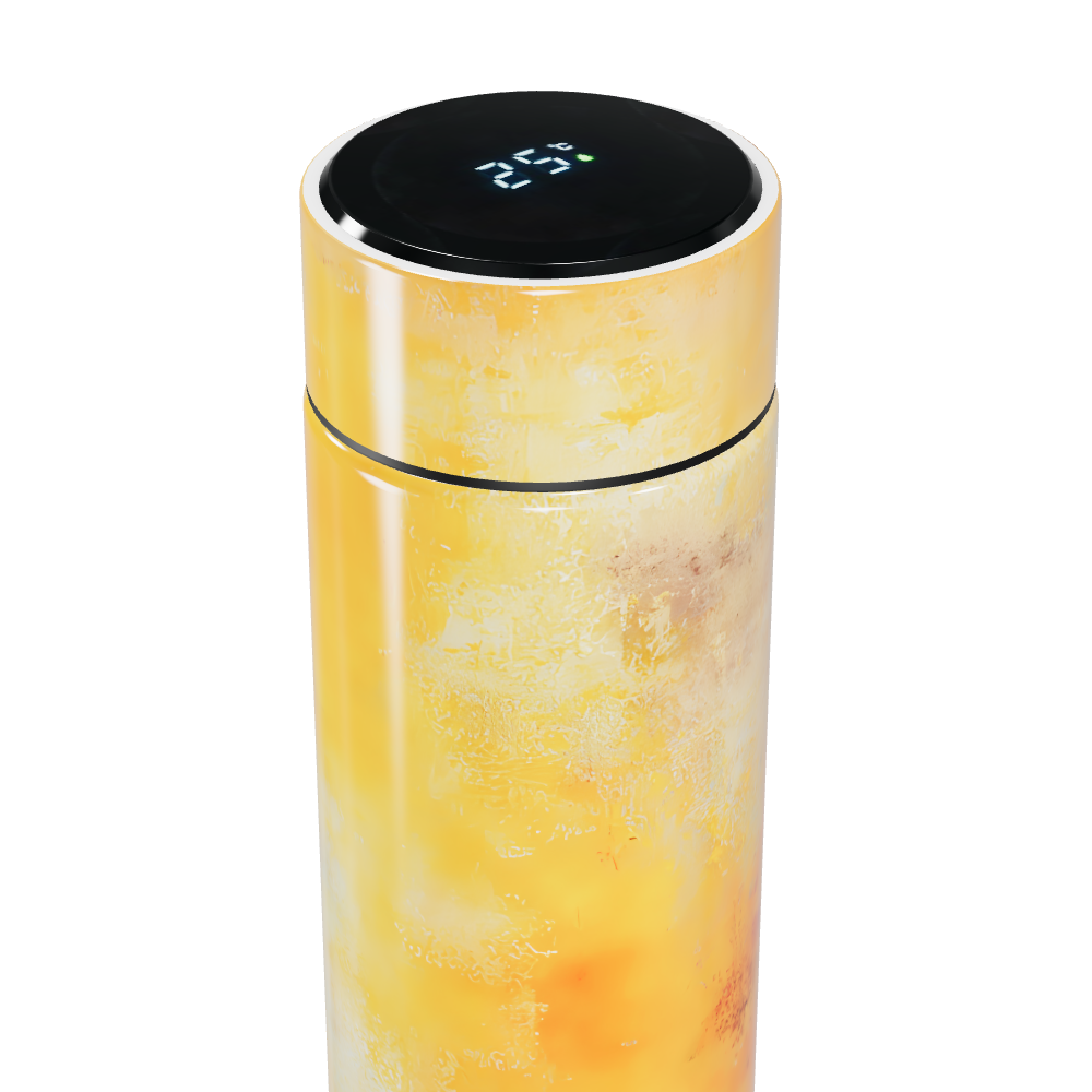 Garrafa Térmica Touch - Amarela com Display Digital