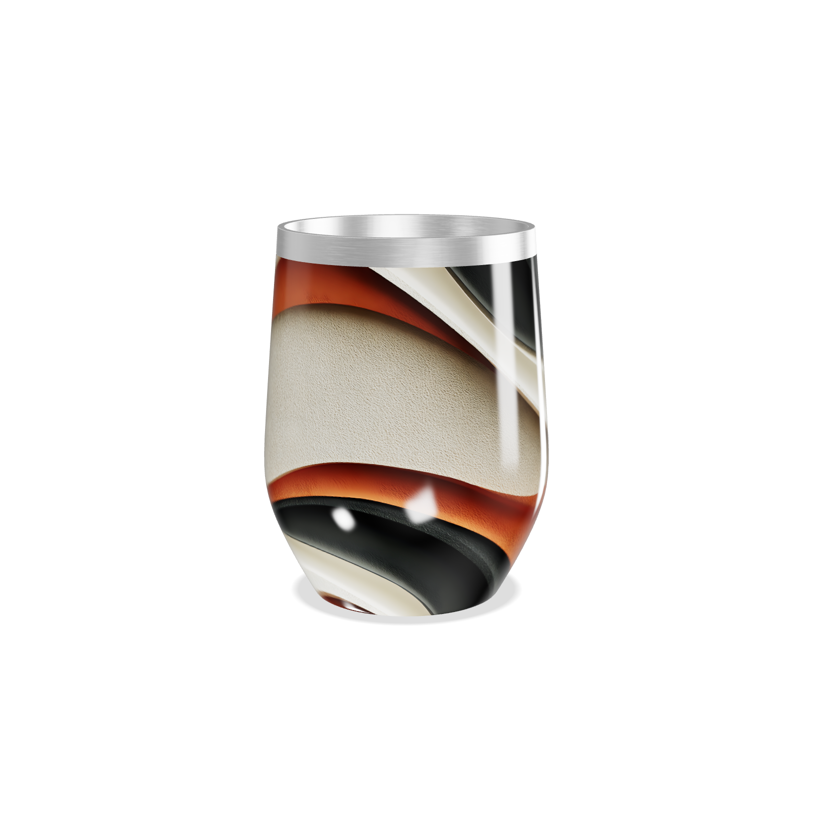 Copo Térmico Slim - Colorido Abstrato Inox