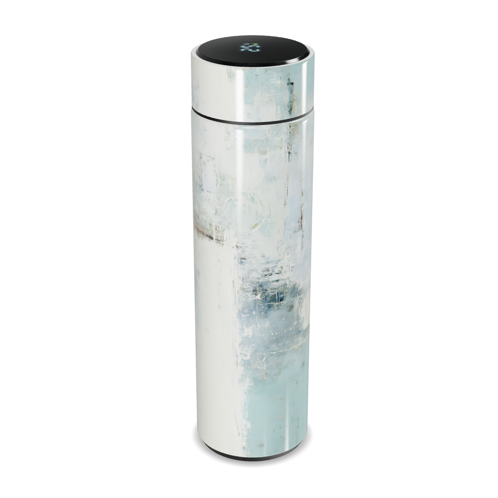 Garrafa Térmica Touch - Branco Digital Inox