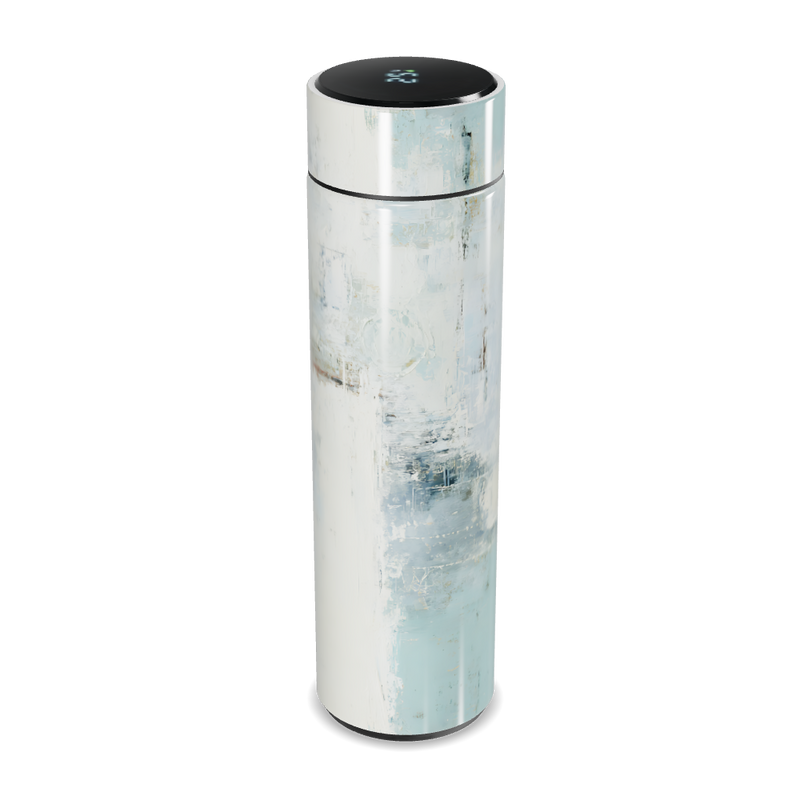 Garrafa Térmica Touch - Branco Digital Inox