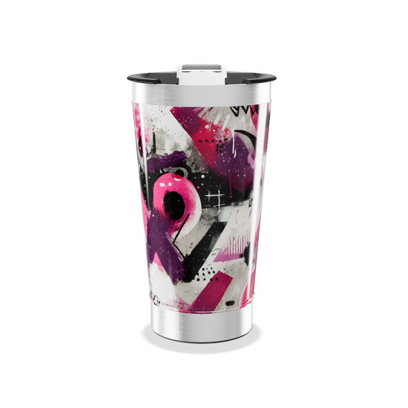 Copo Térmico - Arte Abstrata Colorida