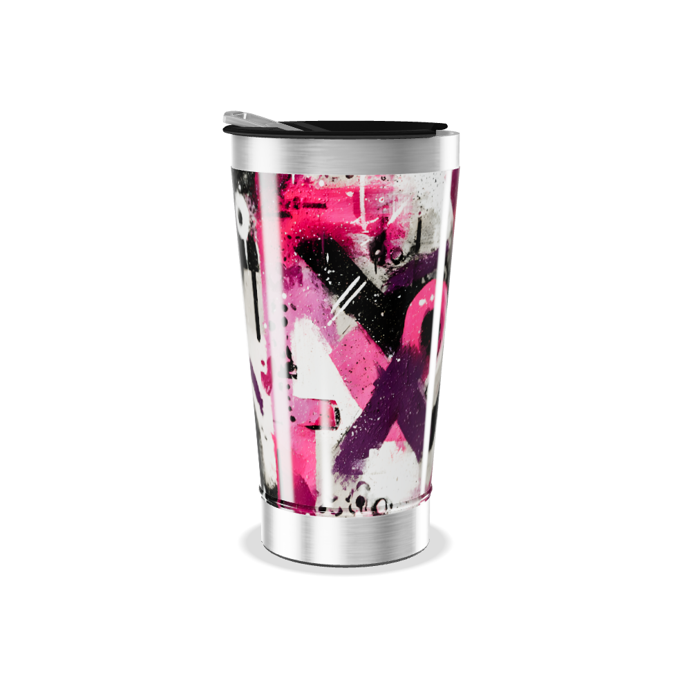 Copo Térmico - Arte Abstrata Colorida