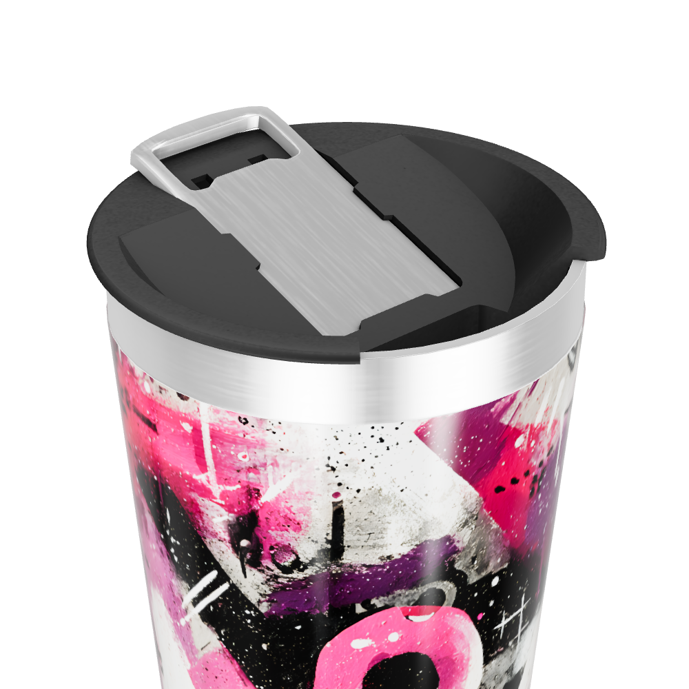 Copo Térmico - Arte Abstrata Colorida