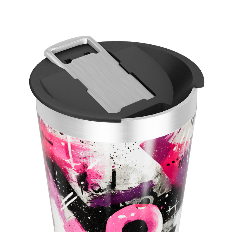 Copo Térmico - Arte Abstrata Colorida