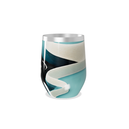 Copo Térmico Slim - Azul com Faixa Decorativa