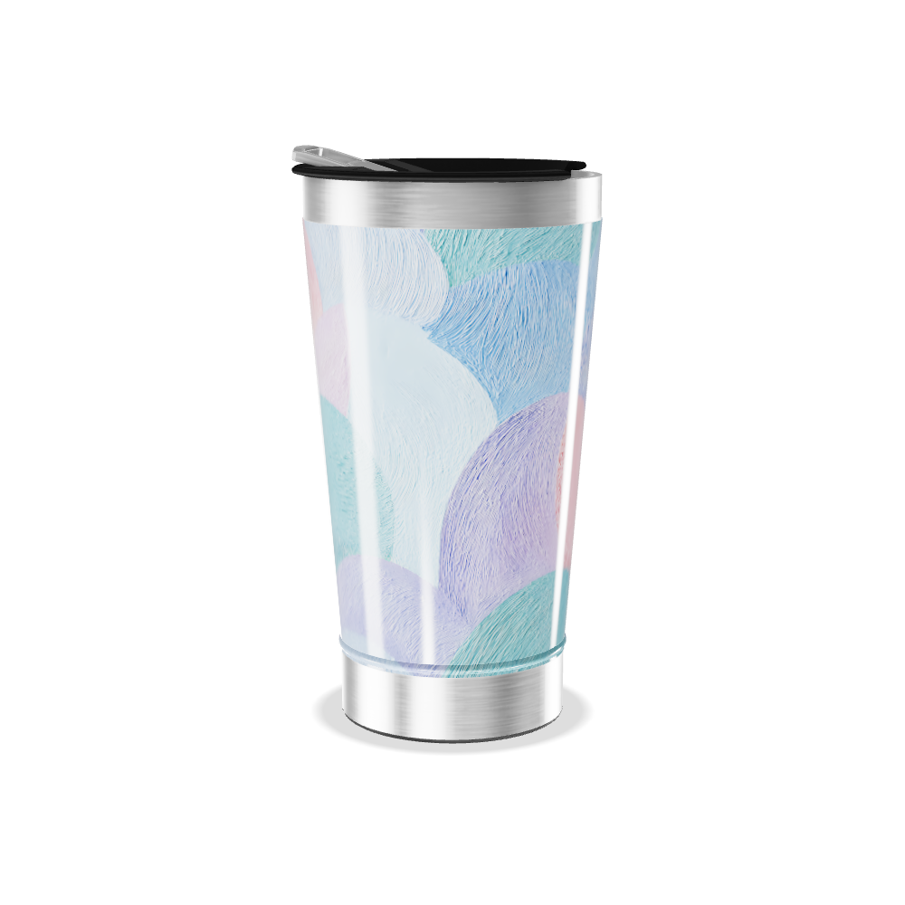 Copo Térmico - Estampa Cores Pastel