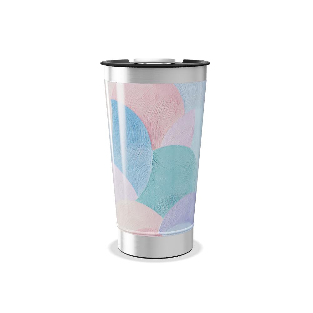 Copo Térmico - Estampa Cores Pastel