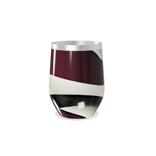 Copo Térmico Slim - Listras Vinho e Preto