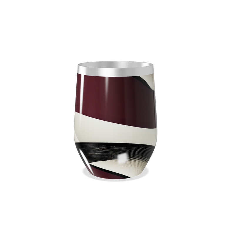 Copo Térmico Slim - Listras Vinho e Preto