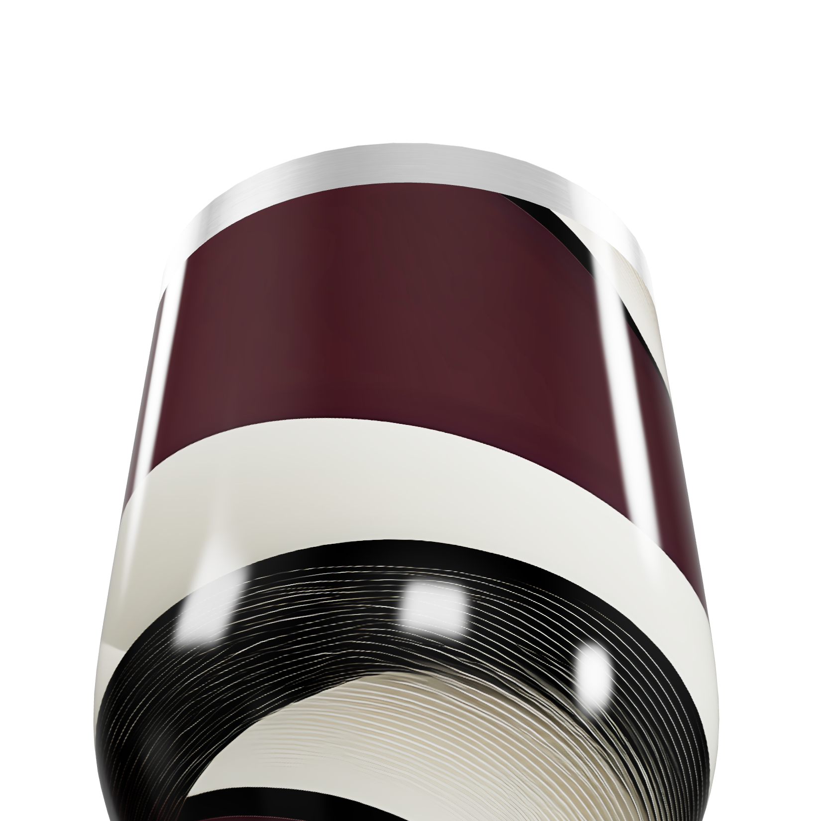 Copo Térmico Slim - Listras Vinho e Preto