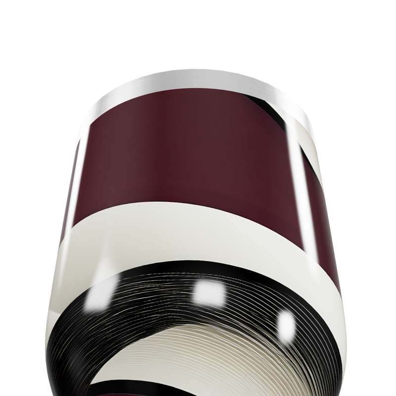 Copo Térmico Slim - Listras Vinho e Preto