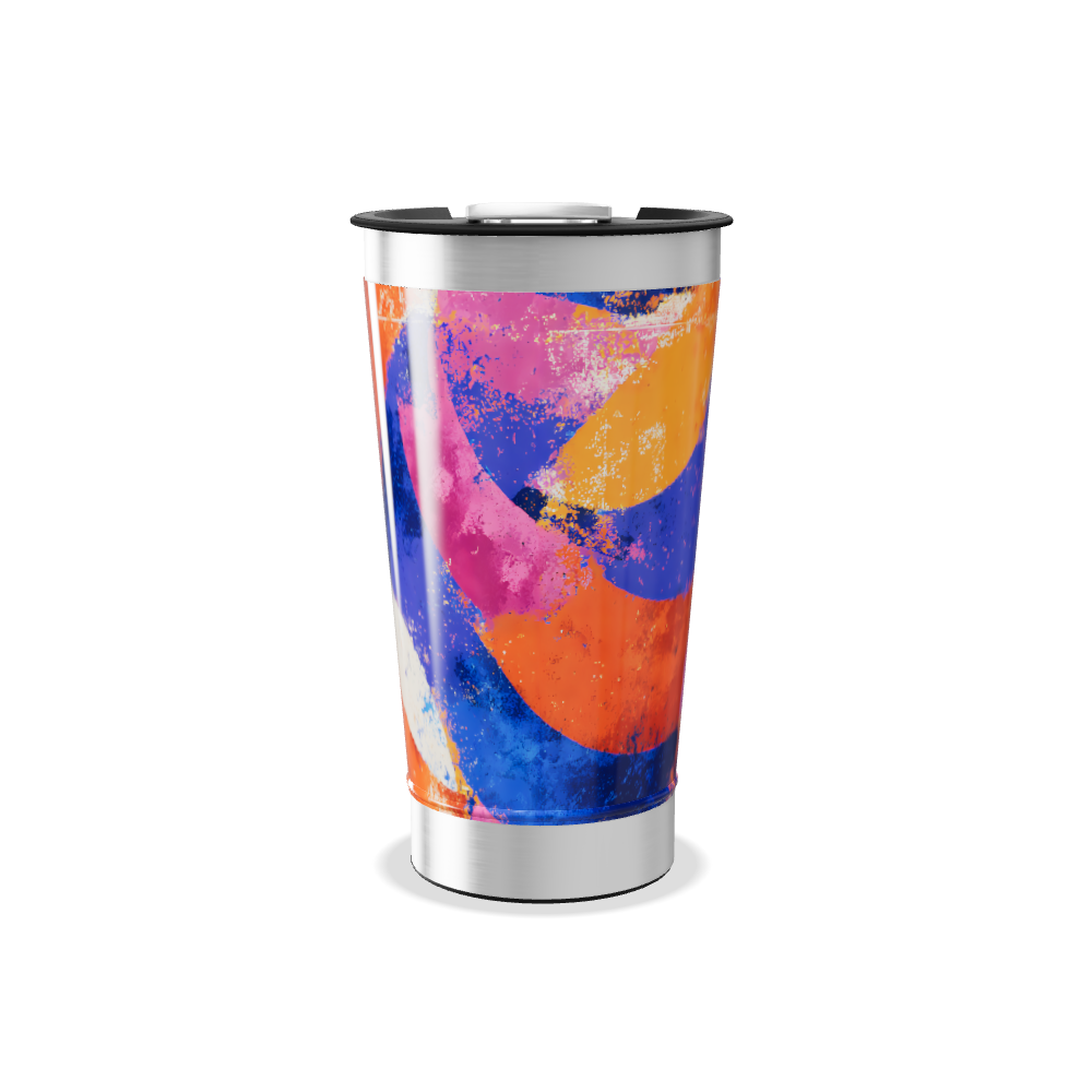 Copo Térmico - Estampa Colorida Aço Inox