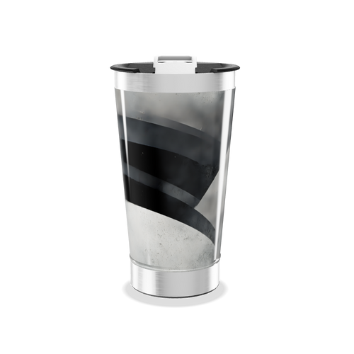 Copo Térmico - Preto Listrado Aço Inox