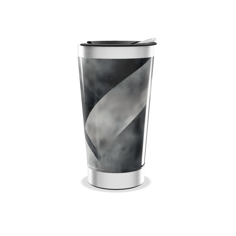 Copo Térmico - Preto Listrado Aço Inox