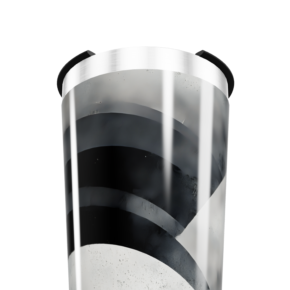 Copo Térmico - Preto Listrado Aço Inox