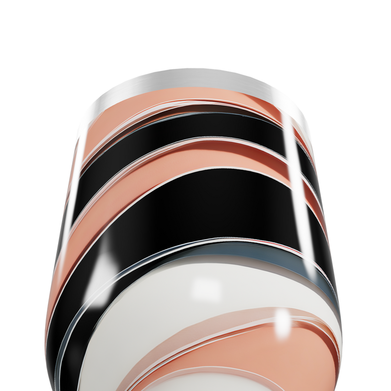 Copo Térmico Slim - Listras Preto e Branco