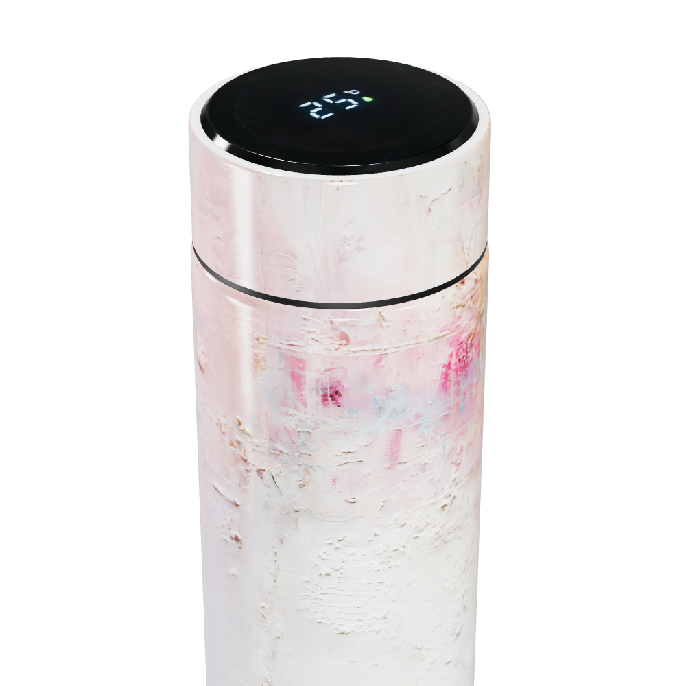 Garrafa Térmica Touch - Branco Artístico Inox