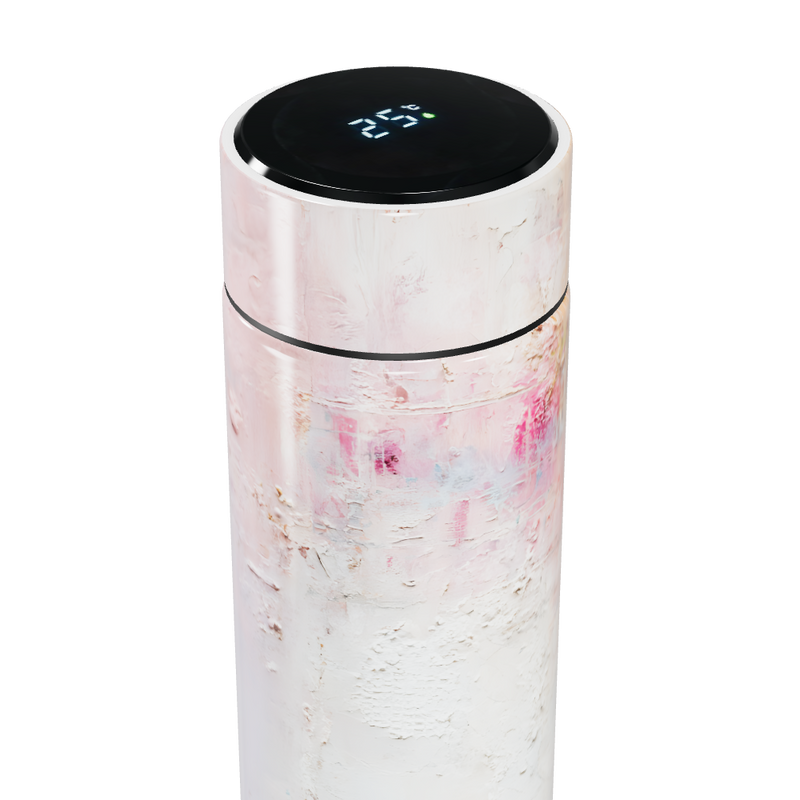 Garrafa Térmica Touch - Branco Artístico Inox