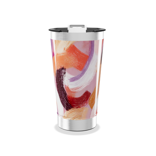 Copo Térmico - Estampa Abstrata Colorida