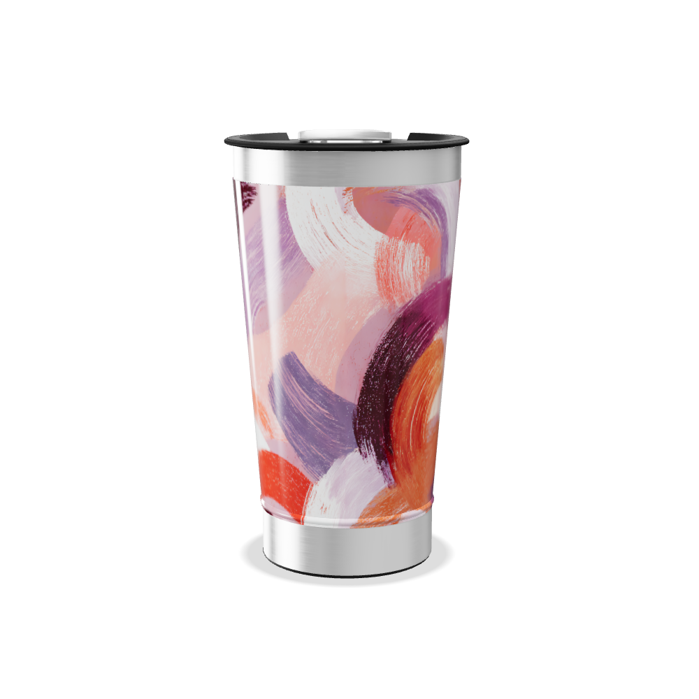Copo Térmico - Estampa Abstrata Colorida