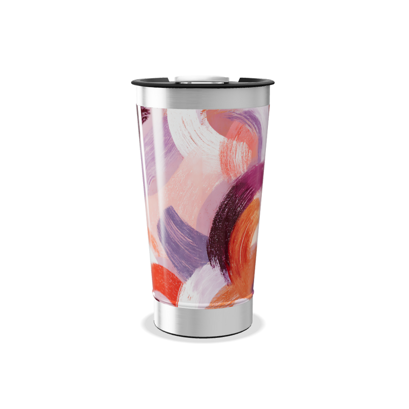 Copo Térmico - Estampa Abstrata Colorida
