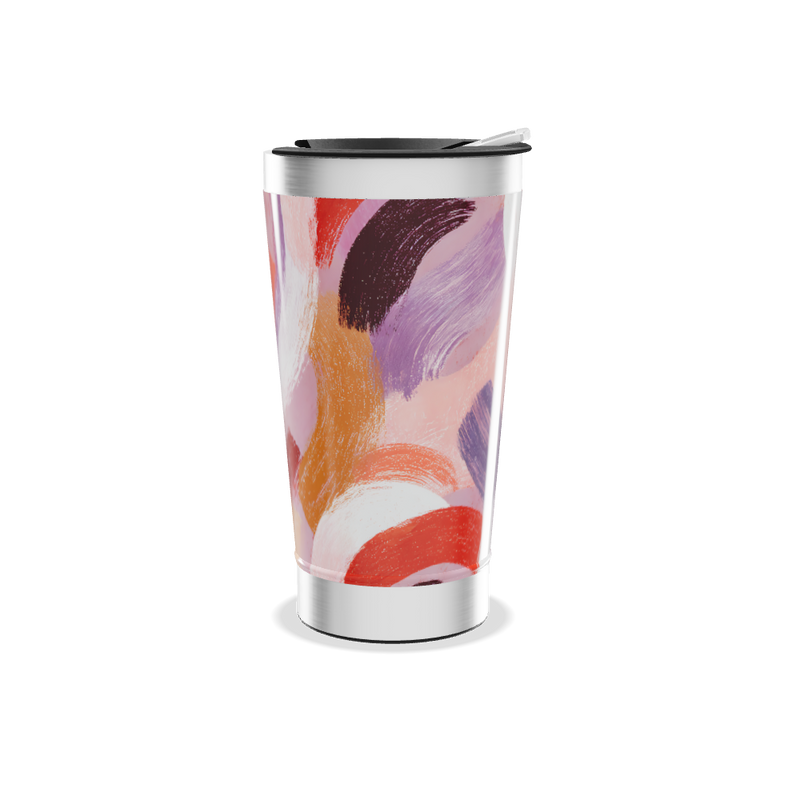 Copo Térmico - Estampa Abstrata Colorida