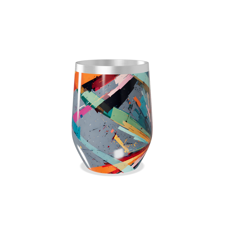 Copo Térmico Slim - Multicolorido Abstrato