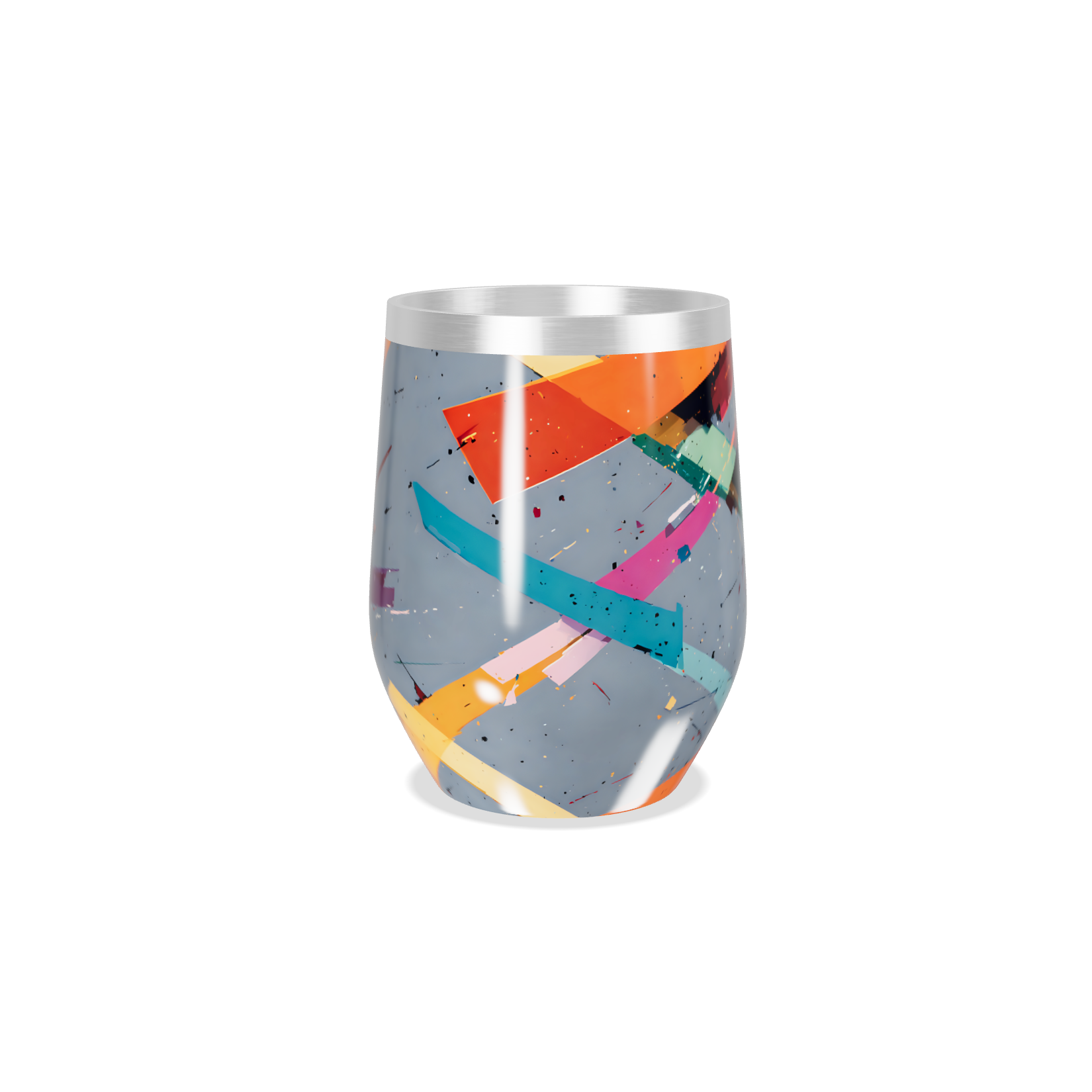 Copo Térmico Slim - Multicolorido Abstrato