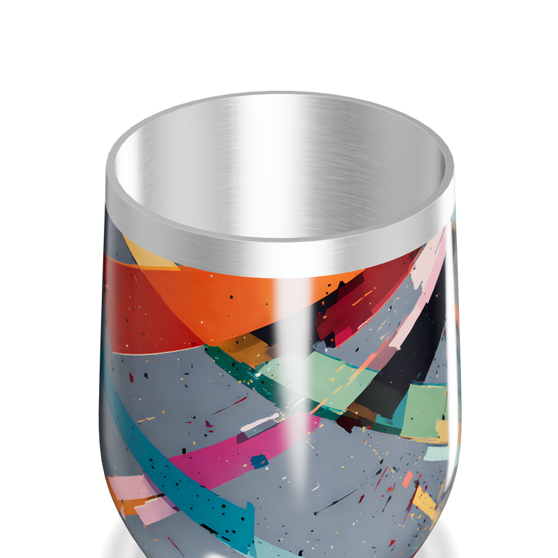 Copo Térmico Slim - Multicolorido Abstrato