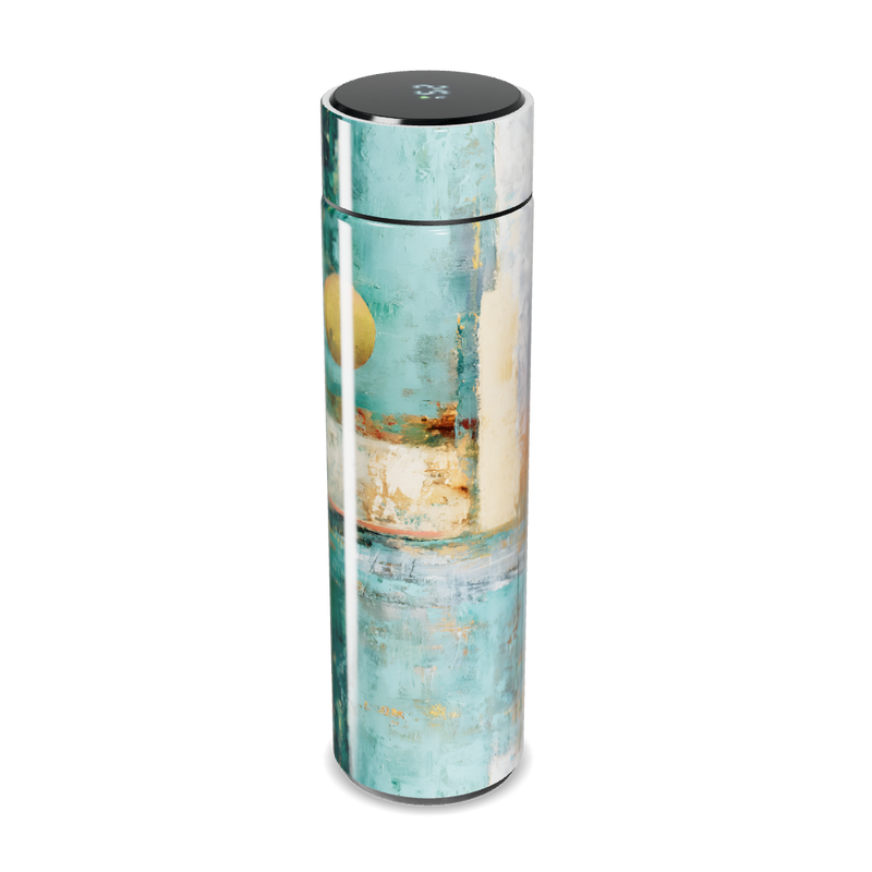 Garrafa Térmica Touch - Estampa Abstrata Colorida