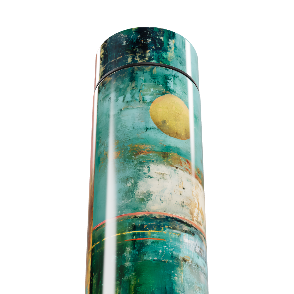 Garrafa Térmica Touch - Estampa Abstrata Colorida