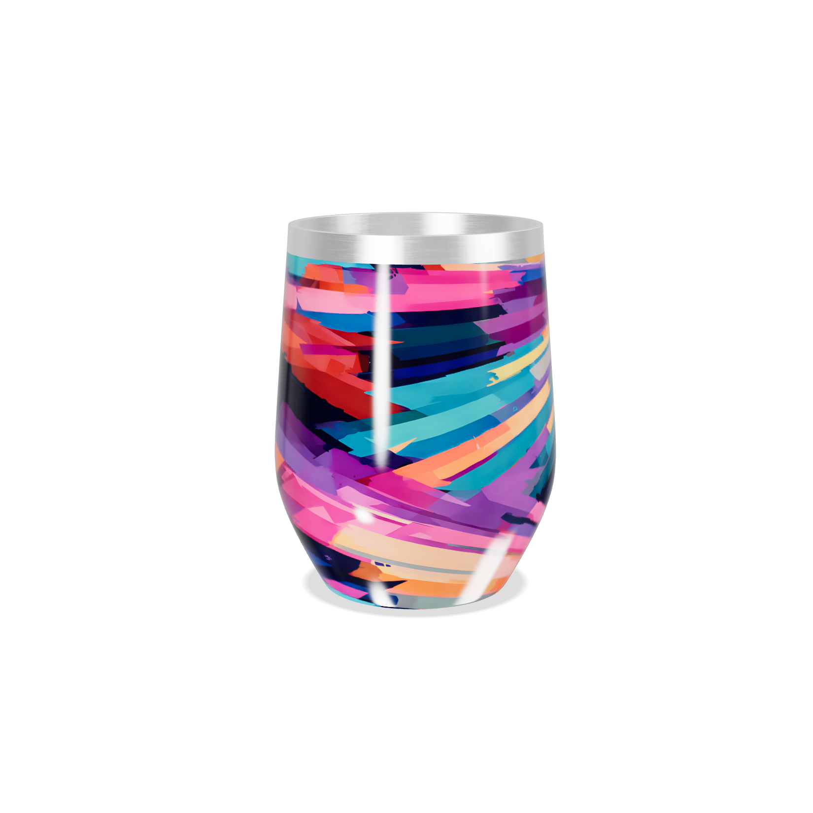 Copo Térmico Slim - Estampado Colorido Aço Inox