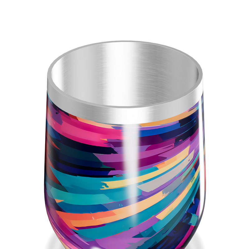 Copo Térmico Slim - Estampado Colorido Aço Inox