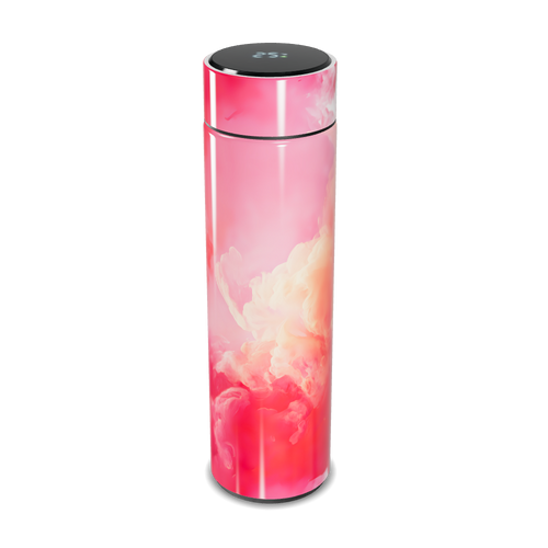 Garrafa Térmica Touch - Rosa Impressão Nuvem