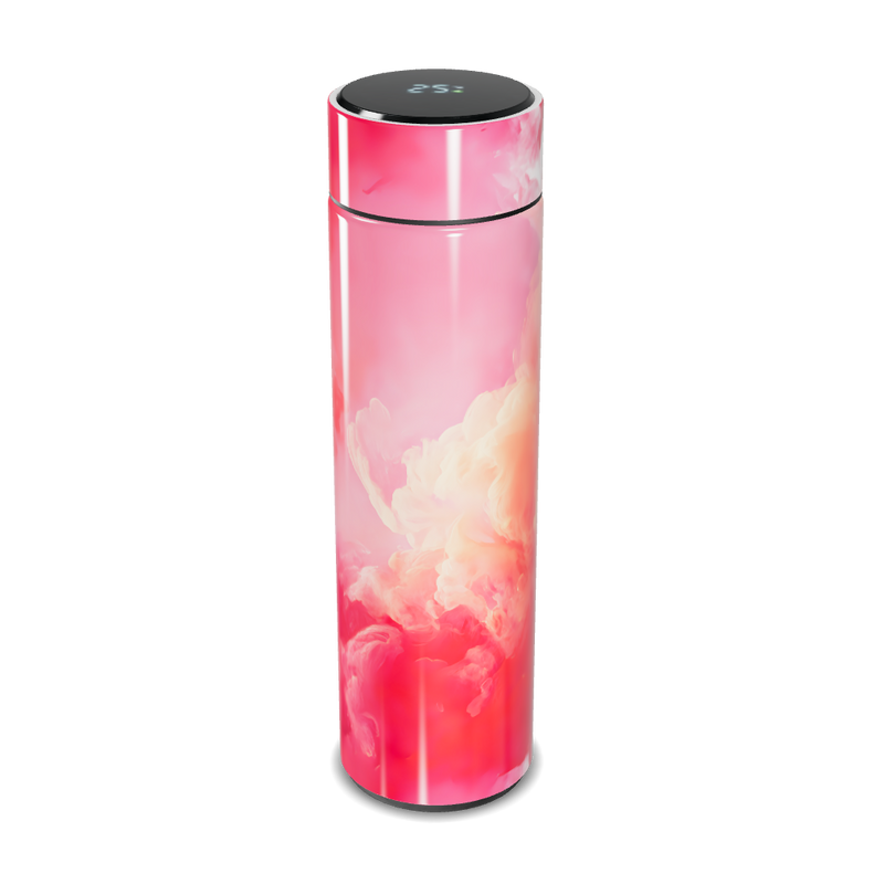 Garrafa Térmica Touch - Rosa Impressão Nuvem