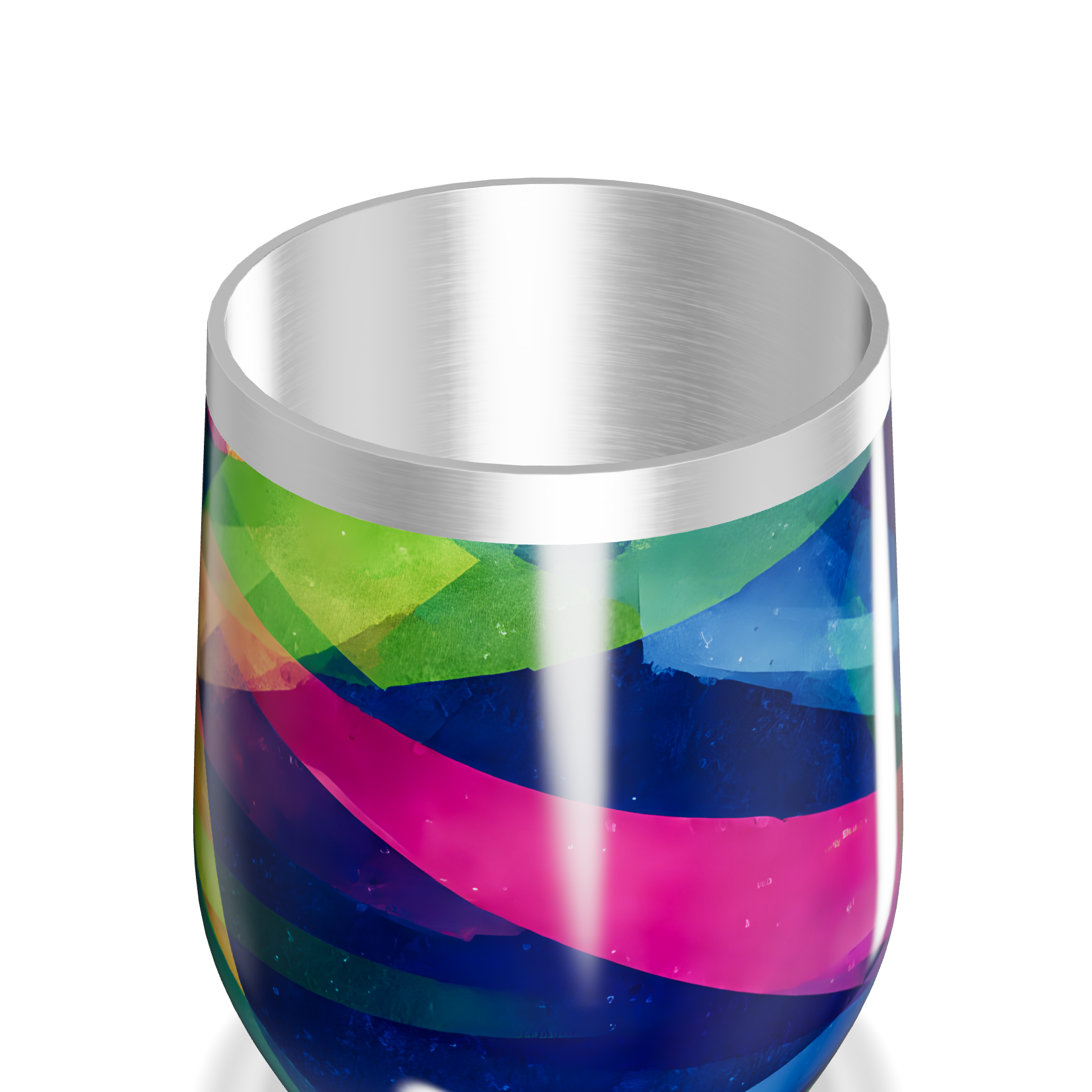 Copo Térmico Slim - Colorido com Listras