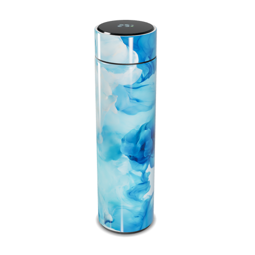 Garrafa Térmica Touch - Azul Marmorizada