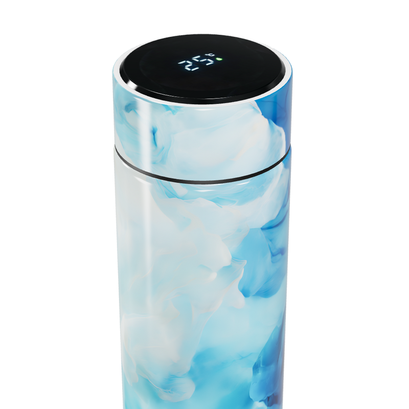 Garrafa Térmica Touch - Azul Marmorizada