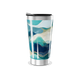 Copo Térmico - Azul com Estampa Abstrata