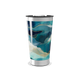 Copo Térmico - Azul com Estampa Abstrata