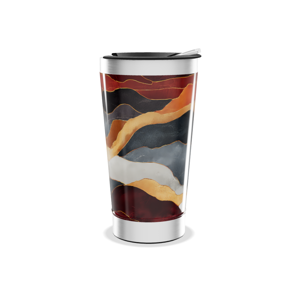 Copo Térmico - Estampa Marmorizada Colorida