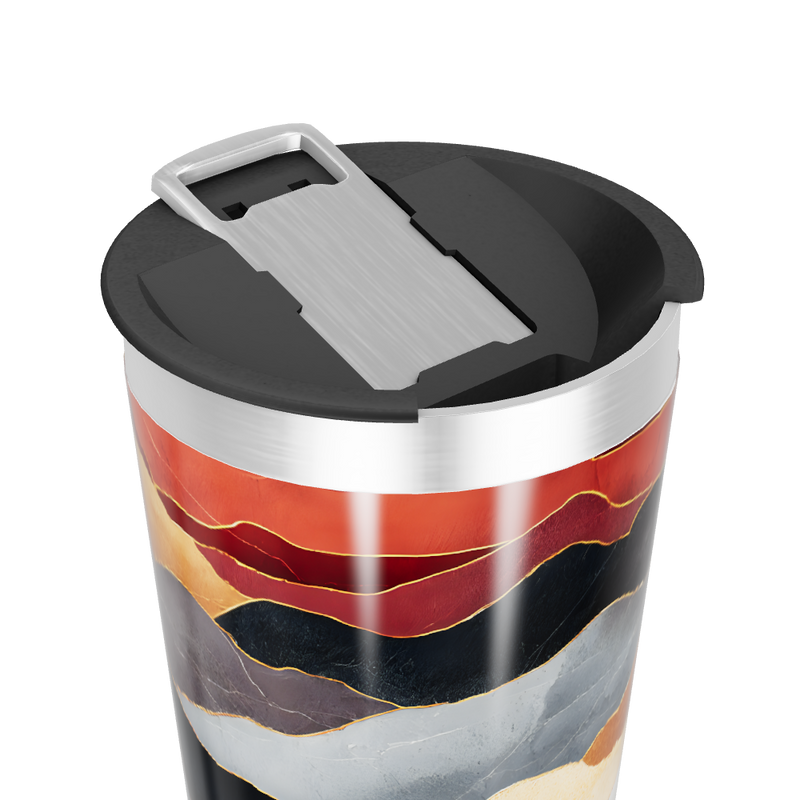 Copo Térmico - Estampa Marmorizada Colorida