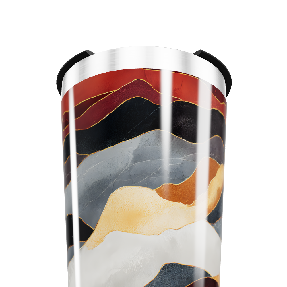 Copo Térmico - Estampa Marmorizada Colorida