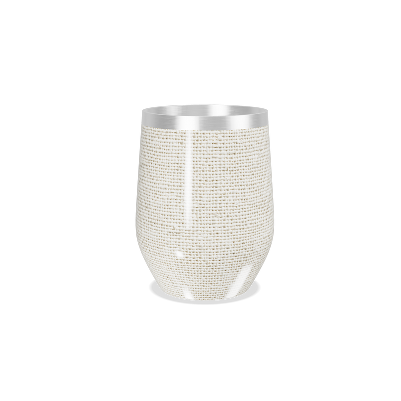 Copo Térmico Slim - Linho Bege Aço Inox